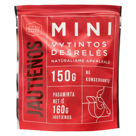 Vytint. jautienos mini dešrelės, a. r., 150 g