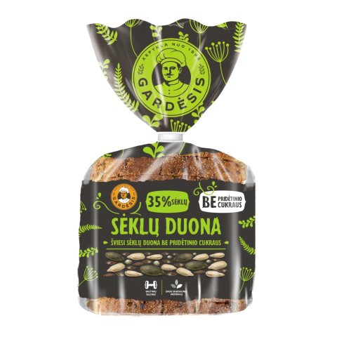 Šviesi SĖKLŲ duona be prid. cukraus, 350 g