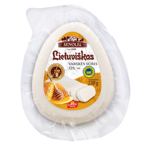Varšk. sūris LIETUVIŠKAS SENOLIŲ, 22%, 250 g