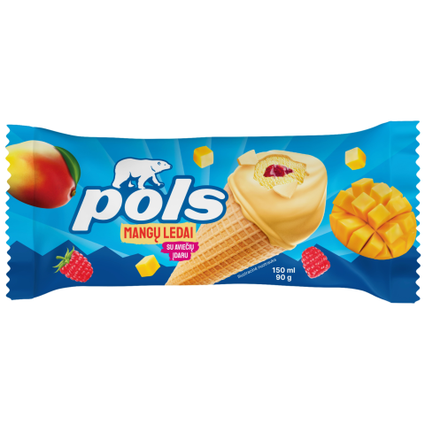 Valg. mangų ledai su av. POLS, 90 g / 150 ml