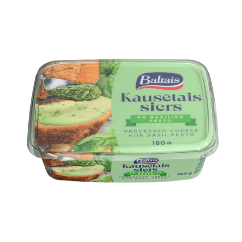 Kausēt. siers Baltais bazil. pesto mērc. 180g