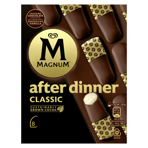 Jäät. Magnum After din. Classic m.pakk 8x35ml