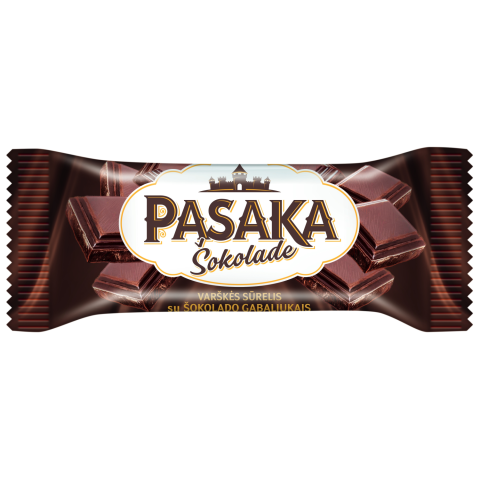 Varšk. sūrelis su šok. gab. PASAKA, 21 %, 40g