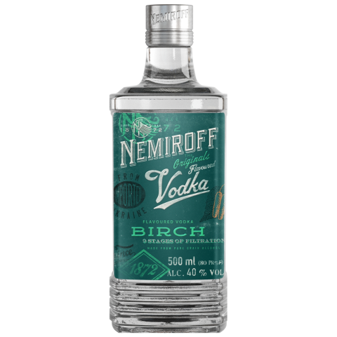 Degtinė NEMIROFF Birch, 40 %, 0,5 l