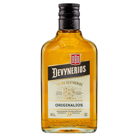 Trauktinė 999 Trejos devynerios, 40%, 0,2l