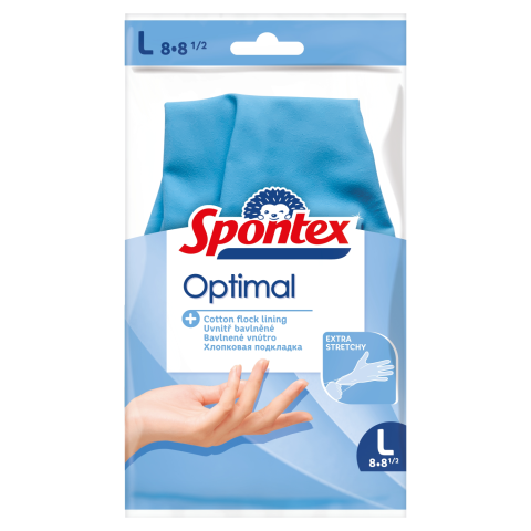 Nat.lat.pirštinės OPTIMAL SPONTEX L,SS23