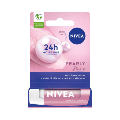 Lūpų balzamas NIVEA PEARLY SHINE, 4,8 g