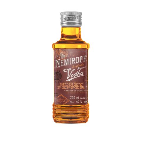 Degtinė NEMIROFF HONEY PEPPER 40% 0,2L