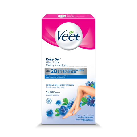 Vahaplaaster Veet Cold Wax sensitive 12tk