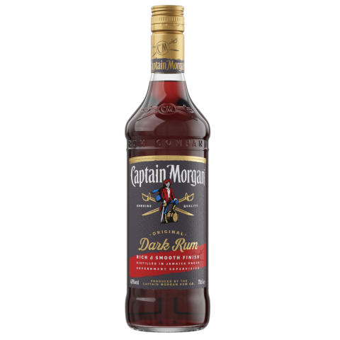 Rumm Captain Morgan Dark Rum 40% 0,7l