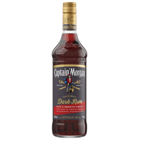 Romas CAPTAIN MORGAN Black Label, 40 %, 0,7 l