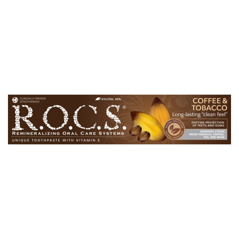 Dantų pasta R.O.C.S. COFFEE & TABACCO, 60 ml