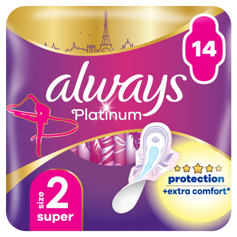 Hig. pak. ALWAYS PLATINUM SUPER DUO+,14vnt.