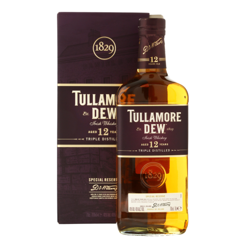 Viskis TULLAMORE DEW 12 YO dėž., 40 %, 0,7 l