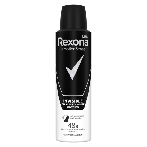 Vyr.puršk.dez. REXONA INV. BLACK&WHITE, 150ml