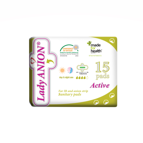 Higieniniai įklotai LADY ANION ACTIVE, 15vnt