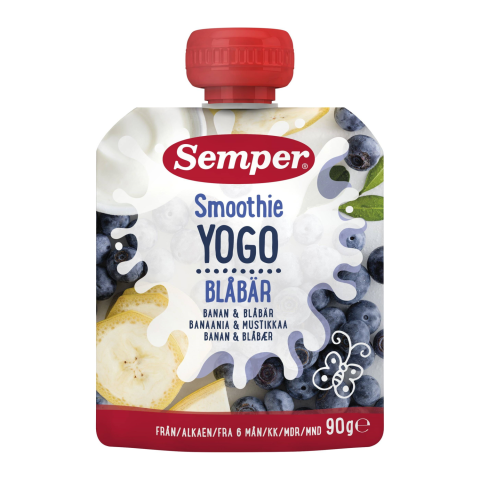 Geriam. jogurt. tyrė SEMPER SMOOTHIE, 90 g