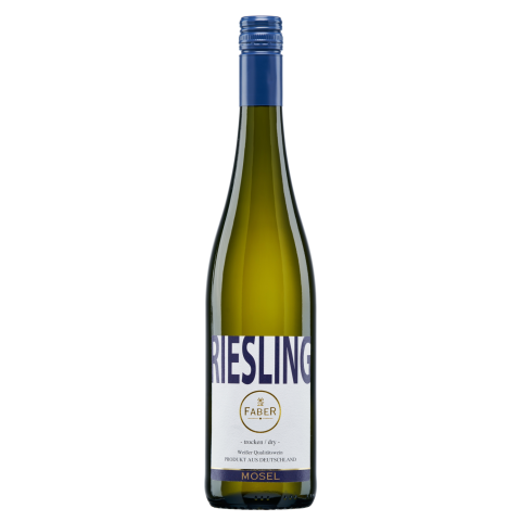 Balt.sausas vynas FABER RIESLING DRY, 0,75l