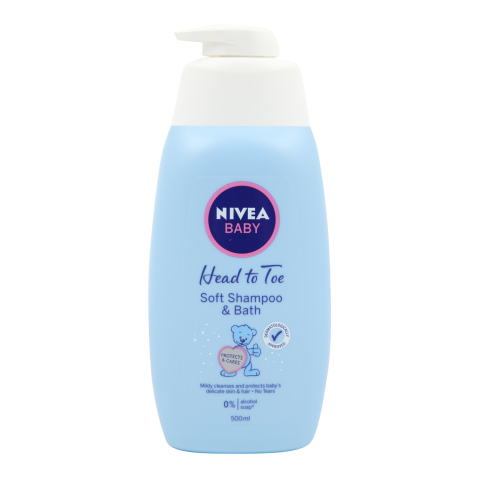 Zīd.šampūns/ziepes Nivea Baby Soft 0,5l
