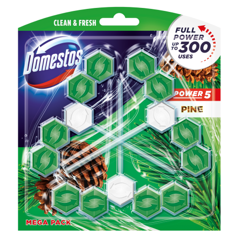 Tual.val.g. DOMESTOS DUO POW.PINE,3X55g