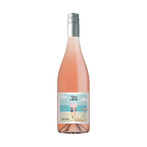 Rausvasis sausas vynas D'ETE ROSE, 0,75l