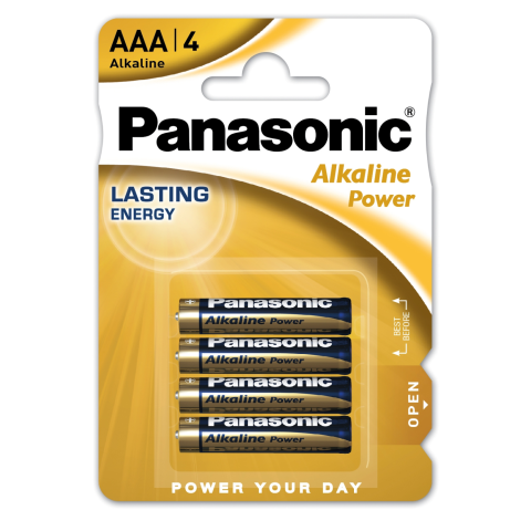 Baterijos PANASONIC LR03APB/4B