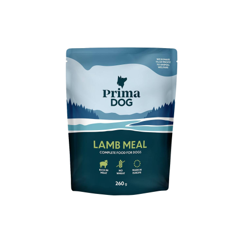 Ėdalas šunims su ėriena PRIMADOG, 260 g