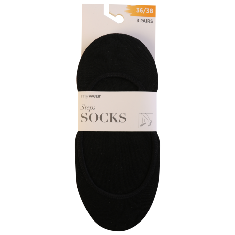 Moteriškos pėdutės MYWEAR,36-38 dydis,3 poros