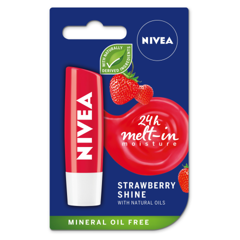 Lūpu balzams Nivea Strawberry Shine 5,5ml