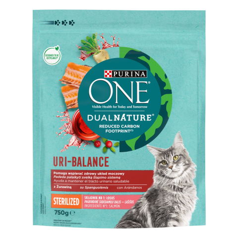 Ėd. katėm ONE Dual Nature lašiša 750g