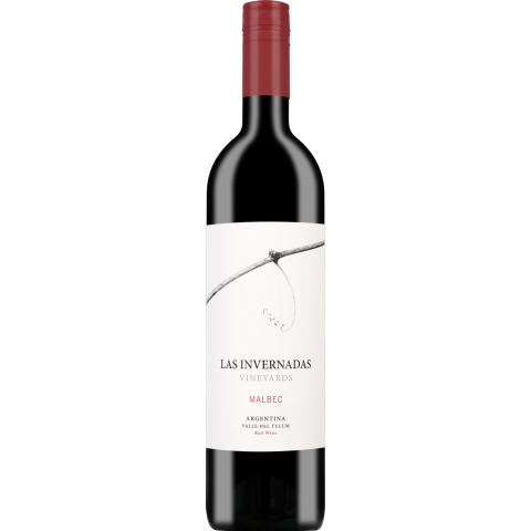 Raud.saus. vynas LAS INVERNADAS MALBEC, 0,75l