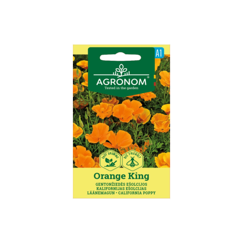 Sėklos AGRONOM Ešolcijos gentonž. Orange King