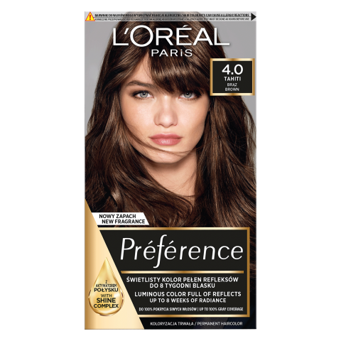 Pl. dažai L'OREAL PARIS PREFERENCE, spalv.4.0