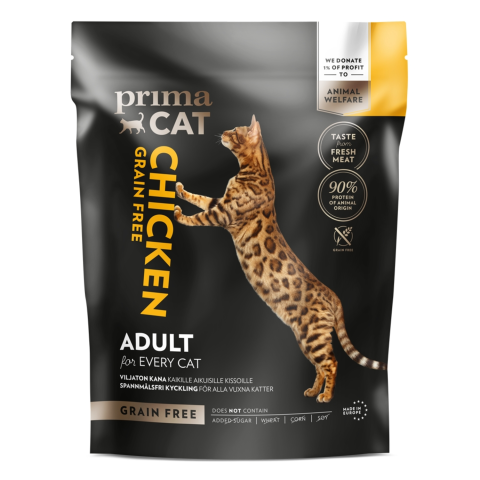 Suaug.Kat. PrimaCat Be grūdų Višt.,400g
