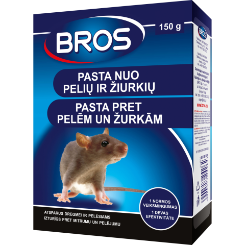 Pasta nuo pelių ir žiurkių BROS, 150g