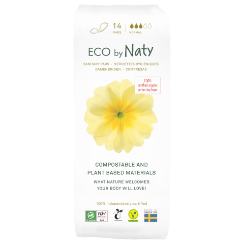 Pesukaitsmed Eco by Naty normal 14tk