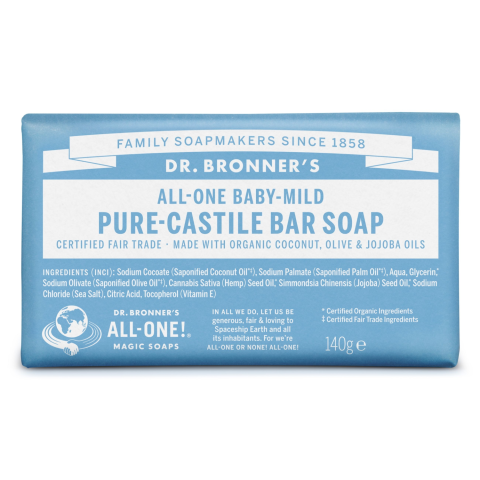 Kiet. muilas DR. BRONNER'S BABY, 140 g