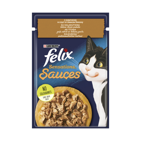 Kaķu konservi Felix Sens. ar tīt.&bek. 85g