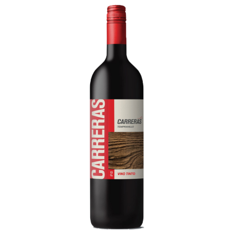 Raud. vynas CARRERAS TEMPRANILLO, 13 %, 0,75l