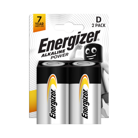 Baterijos ENERGIZER POWER D, 2 vnt.