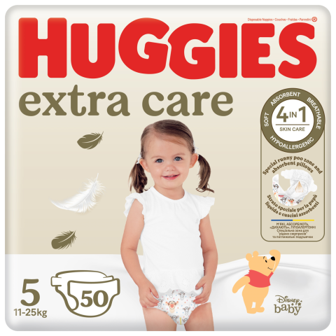 Sausk. HUGGIES EXTRA CARE 5, 11-25kg, 50vnt