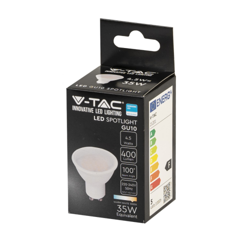 LED lemputė V-TAC gu10 400lm 3k vt-smg1975