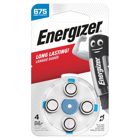 Kl.ap.baterijos ENERGIZER, dyd.675, 4vnt