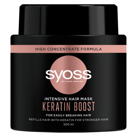 Plaukų kaukė SYOSS KERATIN BOOST, 500 ml