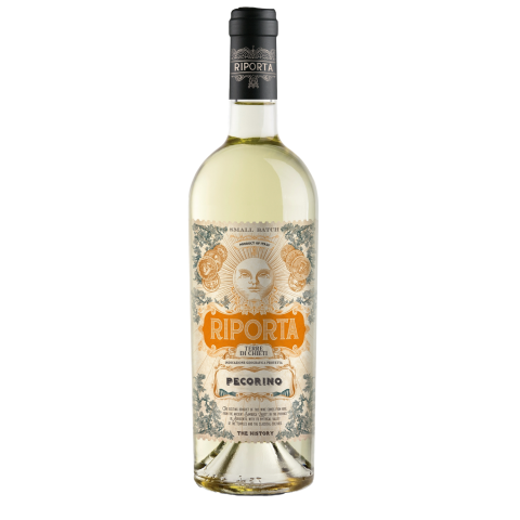 Baltvīns Riporta Pecorino, sauss 12.5% 0,75l