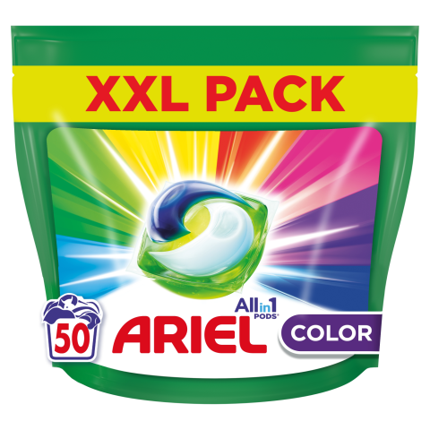 Geelkapslid Ariel Color 50tk