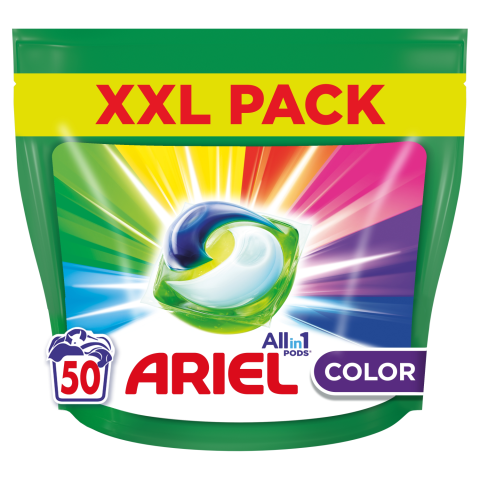 Skalbimo kapsulės ARIEL COLOR, 50 vnt