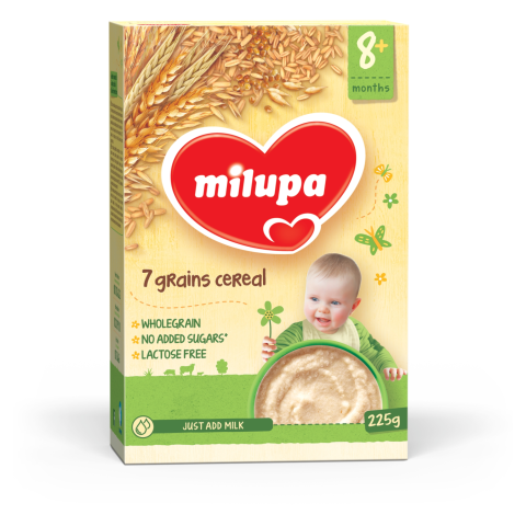 7 grūdų košė MILUPA, 8 mėn., 225 g