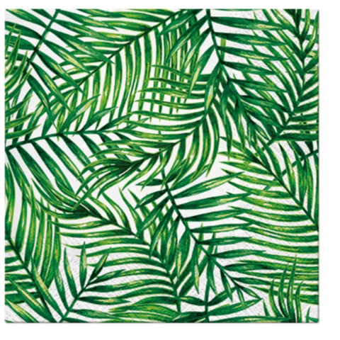 Napkins PAW Tropical Leaves 33x33cm SS25