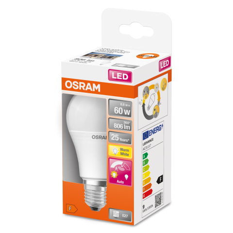 Led lempa OSRAM, cla60 8,8w 827k e27